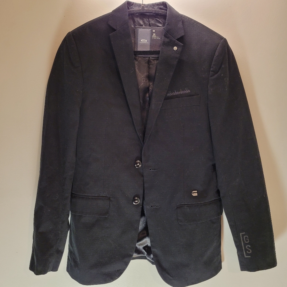 Gstar Raw Black Blazer Jacket Mens Size M